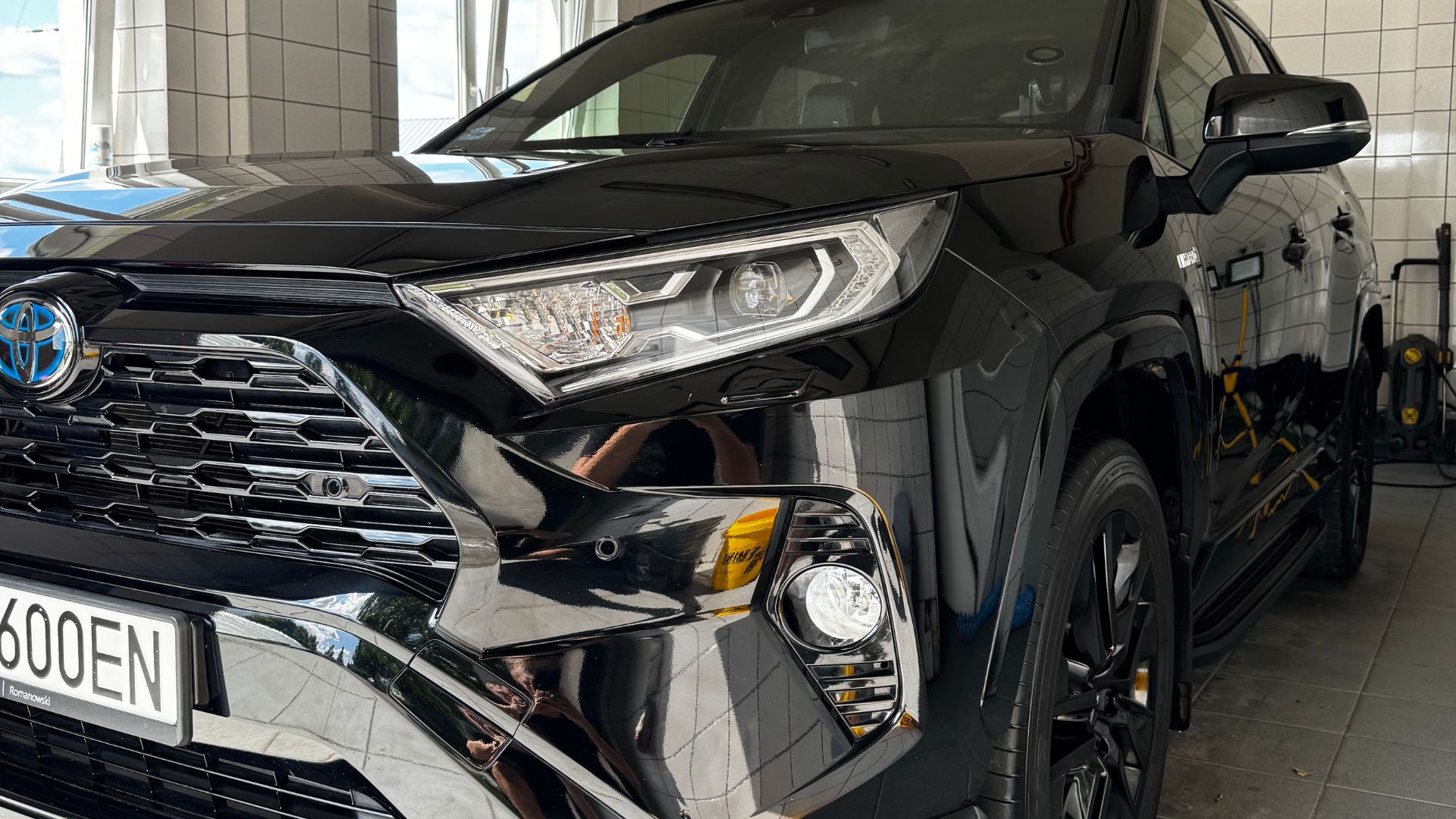 Toyota po zabezpieczeniu